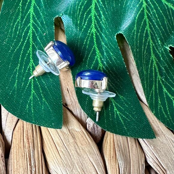 BOGO FREE RICH BLUE STUD EARRINGS - Picture 3 of 5